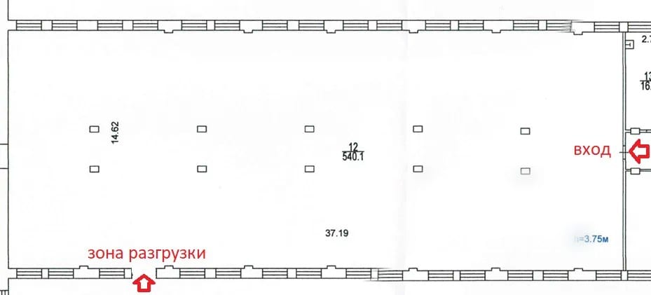 Сдается склад, 520 м² — фото 1